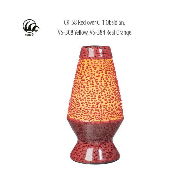 Глазурі рідкі (CR) Crawls t 1180C-1220C